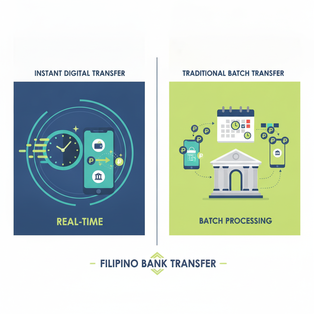Illustration: Vegas Queens Bank Transfer Withdrawal: InstaPay vs PESONet Explained